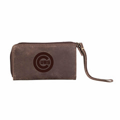 Chicago Cubs Wristlet Wallet Brown - MLB Home