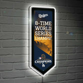 Los Angeles Dodgers LED Wall Decor, Pennant, World Series Champions 20 - MLB