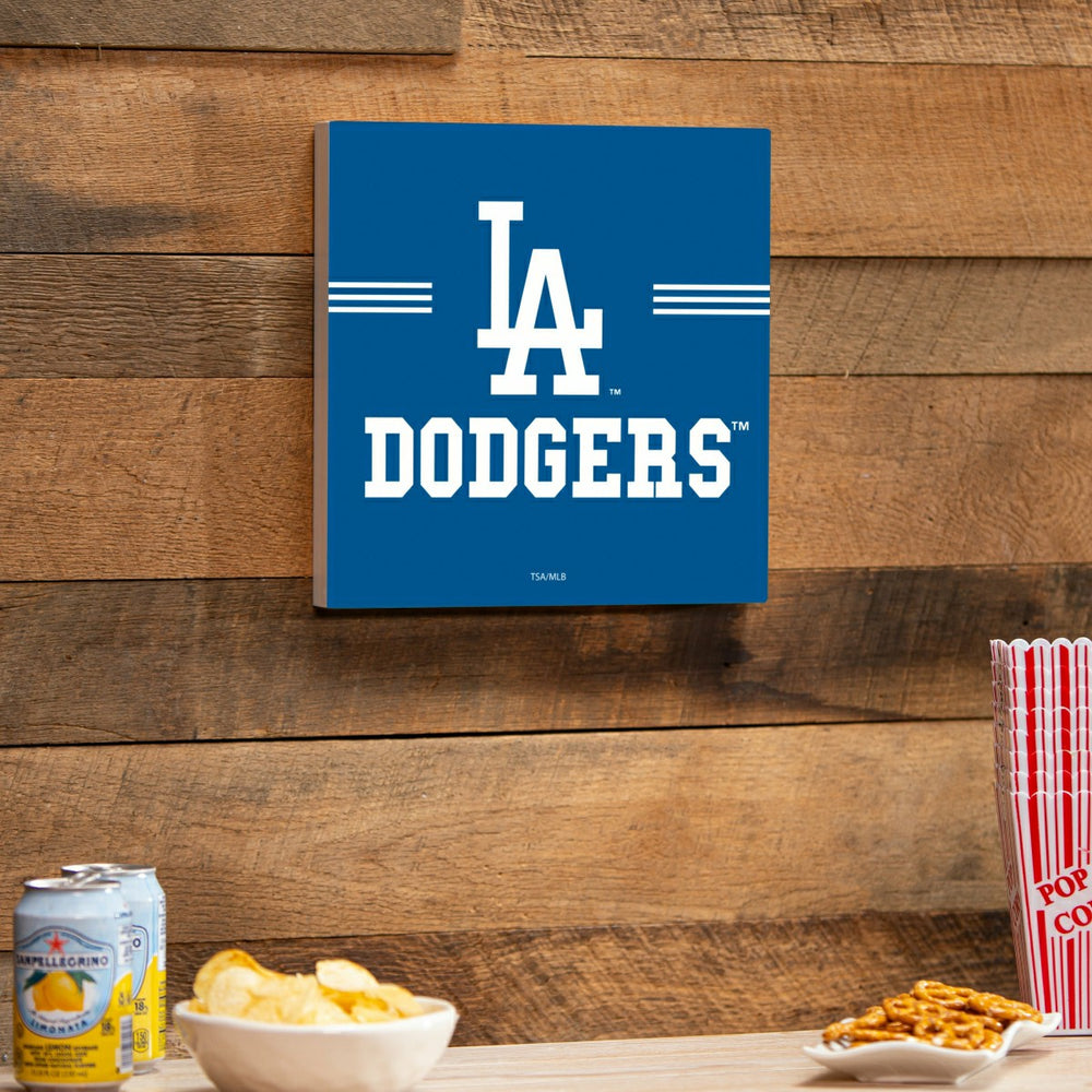 Los Angeles Dodgers Wood Wall Sign, 12x12 - MLB Home