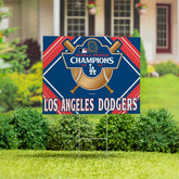 Los Angeles Dodgers World Series Champions 2024 Yard Sign - MLB Home