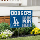 Los Angeles Dodgers Coroplast Yard Sign "Fans Play Here" - MLB Home