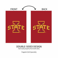 Iowa State University Applique House Flag - Sale Collegiate Home