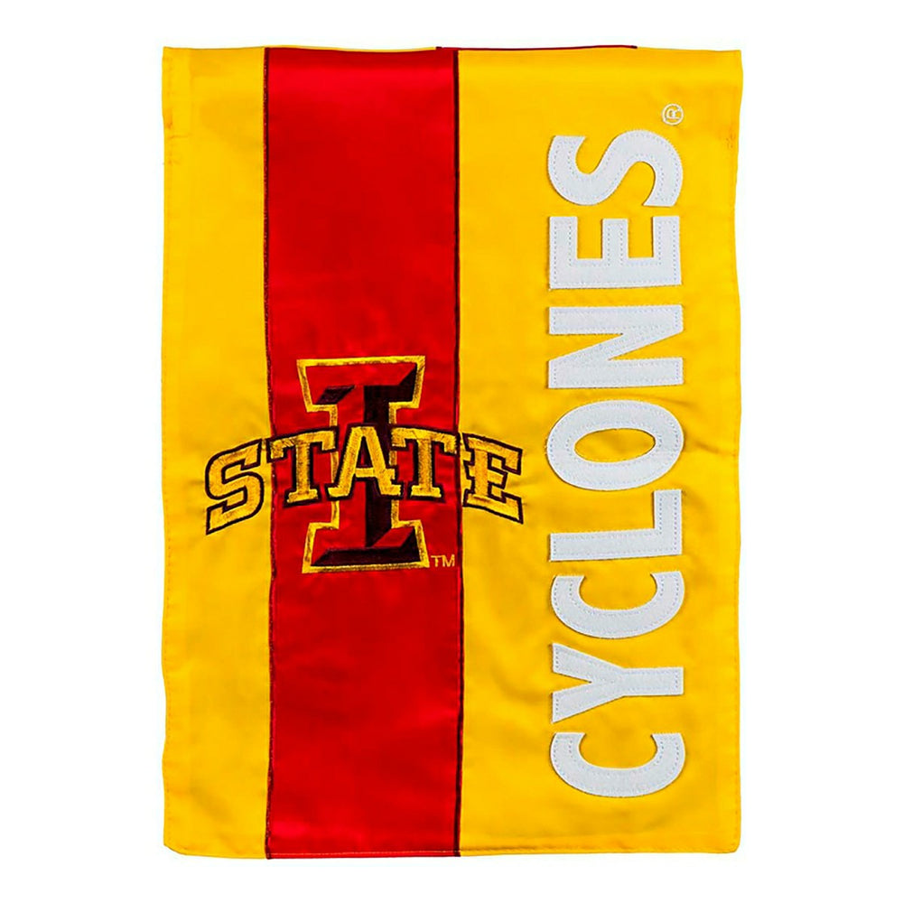Double-Sided Embellished NCAA College Team Pride Applique House Flag, - Sale Collegiate Home