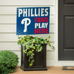 Philadelphia Phillies Coroplast Yard Sign "Fans Play Here" - MLB Home