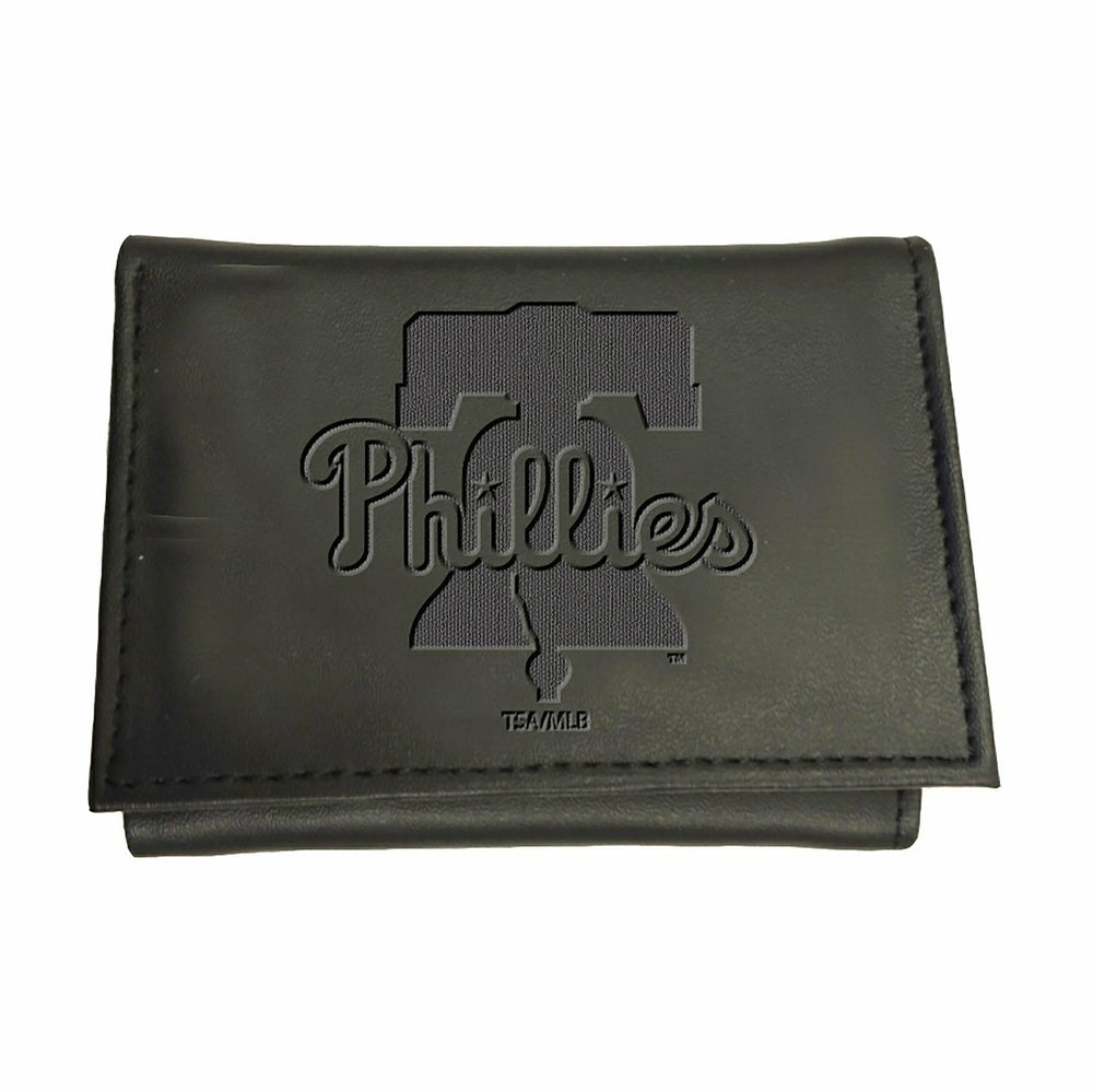 Philadelphia Phillies Tri-Fold Wallet Black - MLB Home