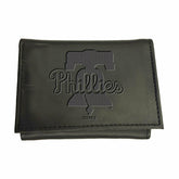 Philadelphia Phillies Tri-Fold Wallet Black - MLB Home