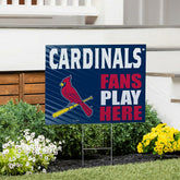 St Louis Cardinals Coroplast Yard Sign "Fans Play Here" - MLB Home