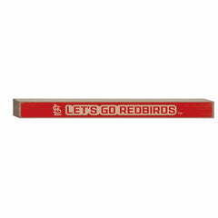 St Louis Cardinals Engraved Wood Sign, 1.5" x 18" - MLB Home