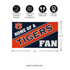 Auburn University, PVC Mat COLOR, Home of a Fan - Collegiate