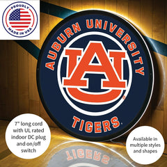 LED Wall Decor, Round, Auburn University - Collegiate Home