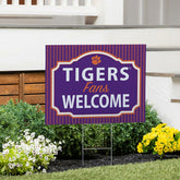 Clemson University Coroplast Yard Sign, "Fans Welcome" - Collegiate Home