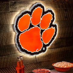 LED Wall Decor, Glazelite, College Mascot, Clemson University - Collegiate Home