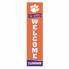 Clemson University Large Single Sided Leaner, 46" - Collegiate Home