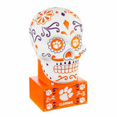 Clemson University Sugar Skull Statue - Collegiate Home