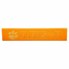 Clemson University Engraved Wood Sign, 3.5" x 18" - Collegiate Home