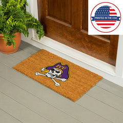 Coir Mat, 16"x28", East Carolina University - Collegiate