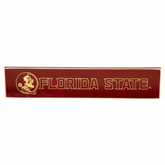 Florida State University Engraved Wood Sign, 3.5" x 18" - Collegiate Home
