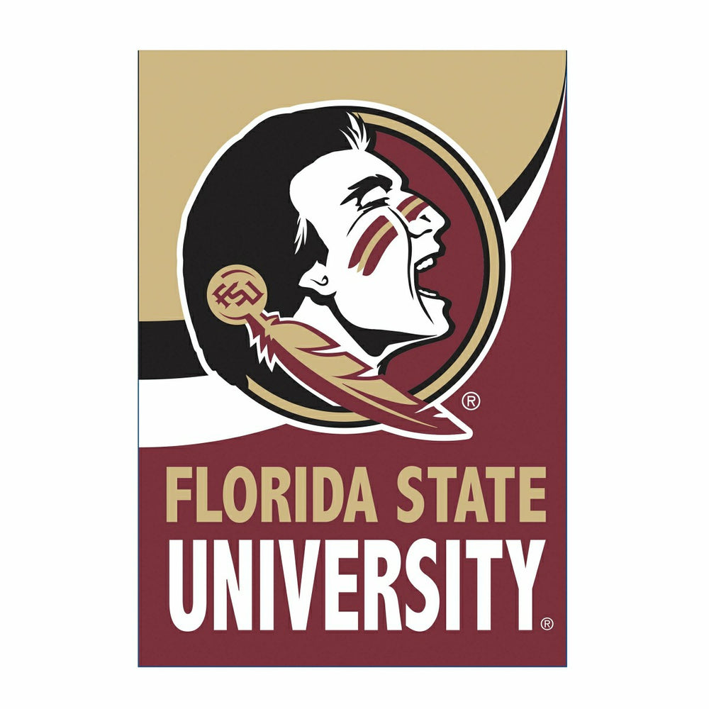 Florida State University Burlap Flag GDN Size - Collegiate Home