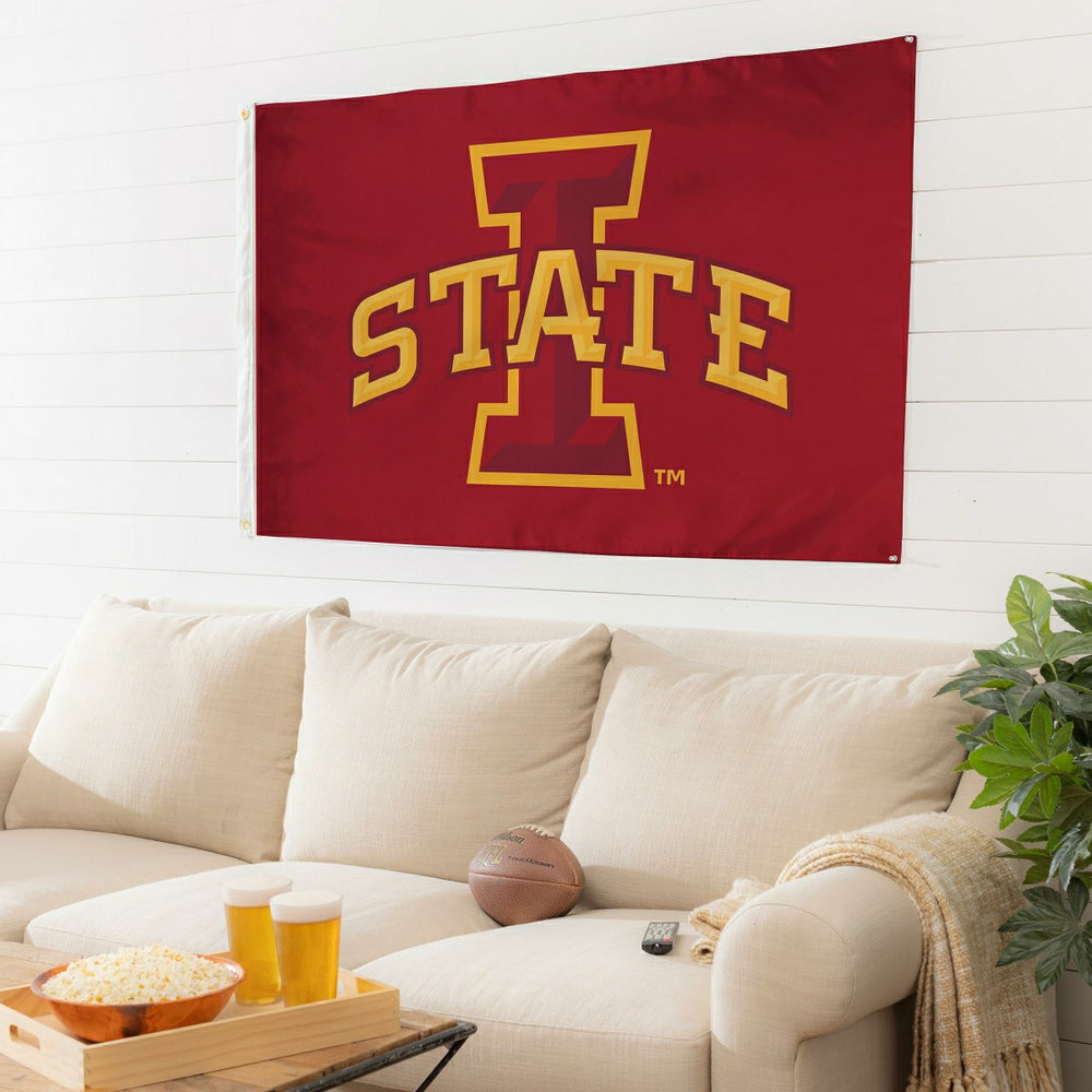 Iowa State University Single Sided Estate Flag with 2 Grommets, 3'x5' - Collegiate Home