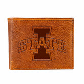 Iowa State University, Embossed 100% Genuine Tumbled Leather Passcase - Collegiate Home