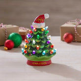 8" LED Ceramic Christmas Tree, Iowa State - Collegiate Home