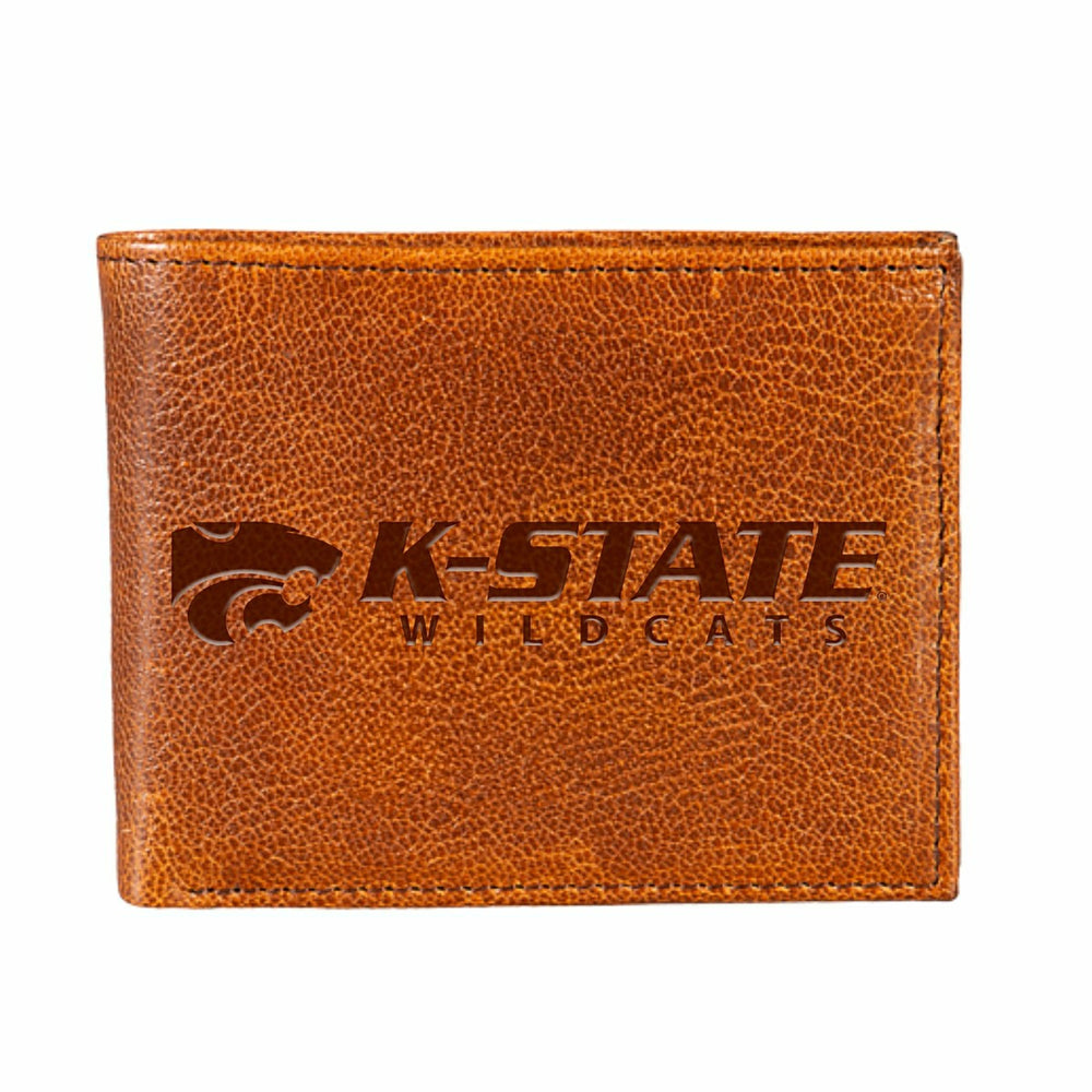 Kansas State University, Embossed 100% Genuine Tumbled Leather Passcas - Collegiate Home