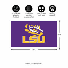 Full Color PVC Mat, 16" x 28", Louisiana State University - Collegiate