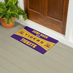 28" x 16" PVC Trapper Mat, Come Back with Tickets, Louisiana State Uni - Collegiate
