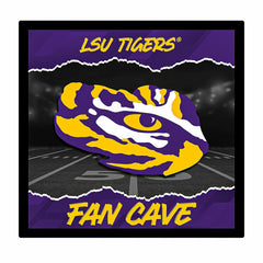 Louisiana State University 23"H x 23"L LED Wall Decor, Edgelite, Squar - Collegiate Home