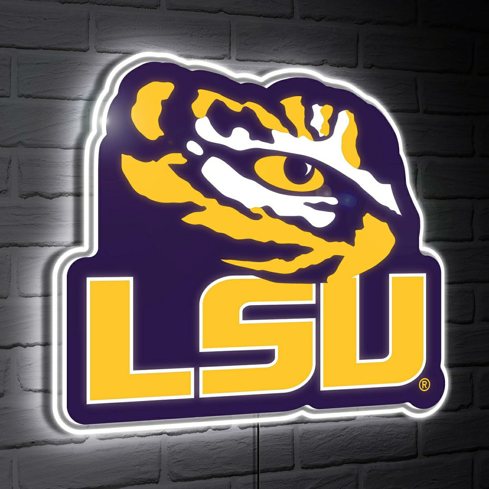 Lsu Tigers LED Wall Decor, Glazelite, Logo - Collegiate Home