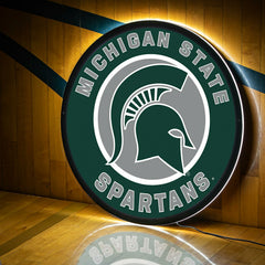 LED Wall Decor, Round, Michigan State University - Collegiate Home