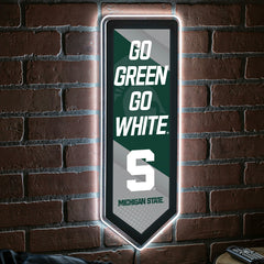 LED Wall Decor, Pennant, Michigan State University - Collegiate Home