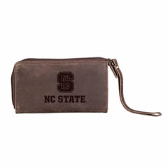 Wristlet Wallet, Brown, North Carolina State University - Collegiate Home