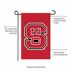 North Carolina State University Applique Garden Flag - Collegiate Home
