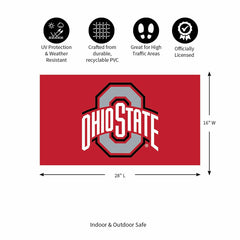 Full Color PVC Mat, 16" x 28", Ohio State University - Collegiate