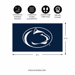 Full Color PVC Mat, 16" x 28", Penn State - Collegiate