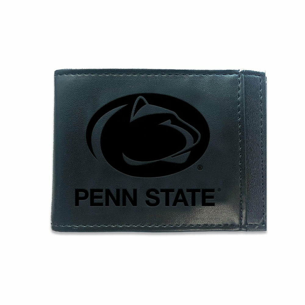 Slim Bi-Fold Wallet with RFID Blocking, Penn State, Black - Collegiate Home