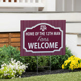 Texas A&M Coroplast Yard Sign, "Fans Welcome" - Collegiate Home