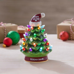 8" LED Ceramic Christmas Tree, Texas A&M - Collegiate Home