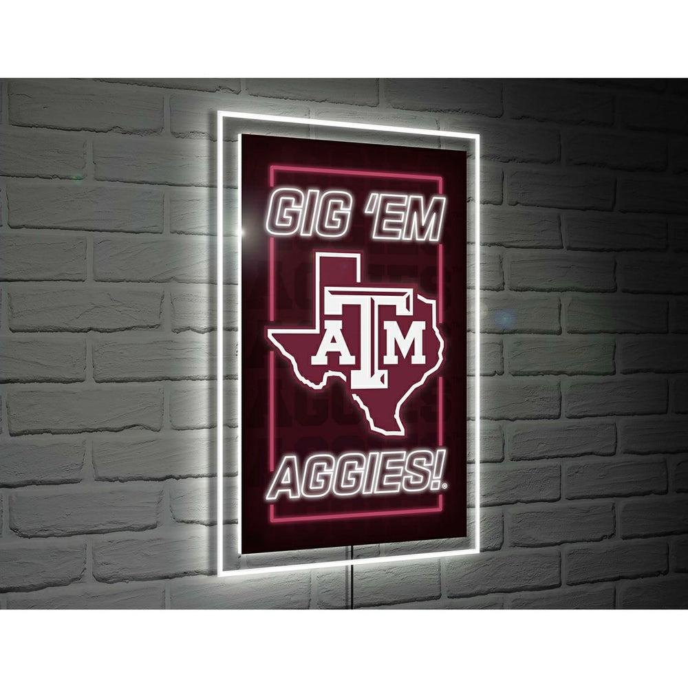 Texas A&M College Rectangle Neolite LED Decor - Collegiate Home
