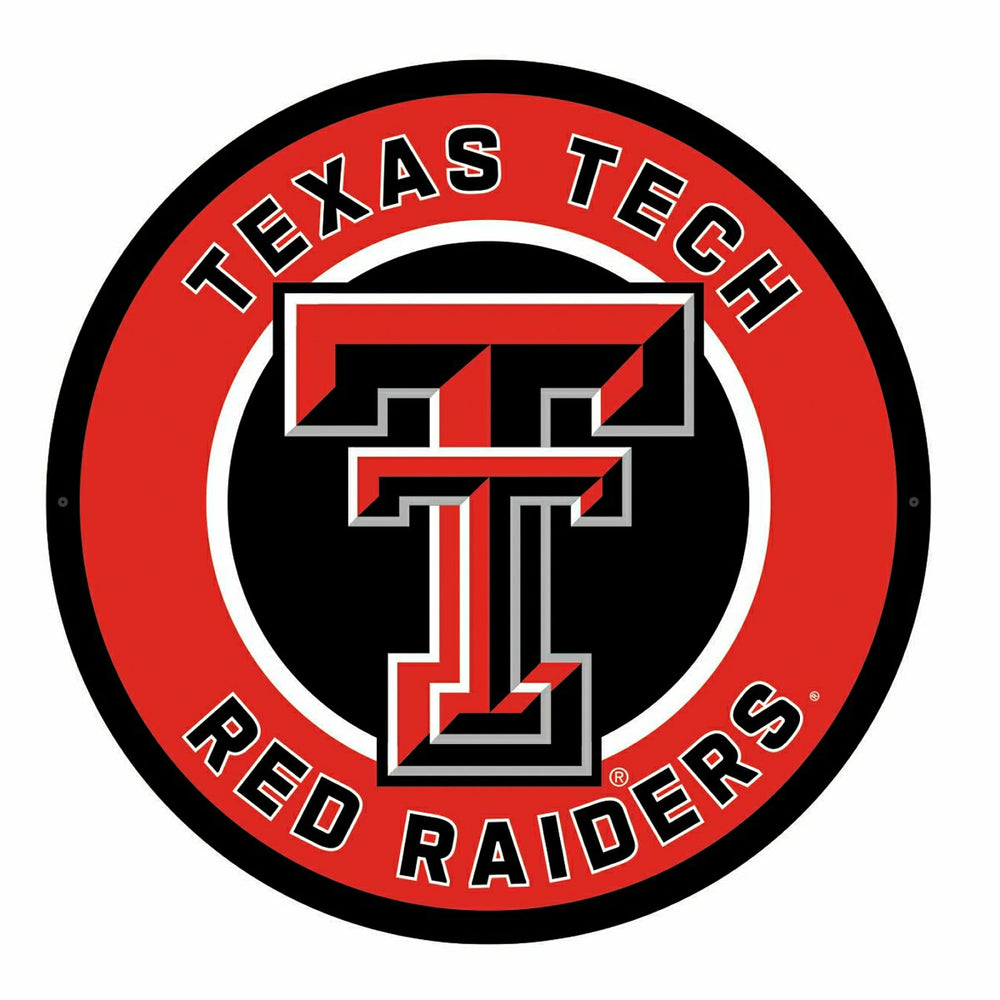 LED Wall Decor, Round, Texas Tech University - Collegiate Home