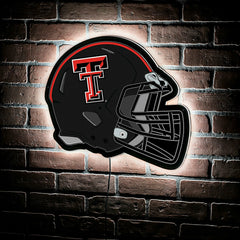 LED Wall Decor, Helmet, Texas Tech University - Collegiate Home