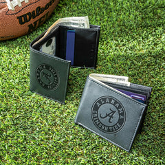 University of Alabama, Bi-Fold and Tri-Fold Wallet Gift Set, Black - Collegiate Home