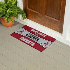 28" x 16" PVC Trapper Mat, Come Back with Tickets, University of Alaba - Collegiate