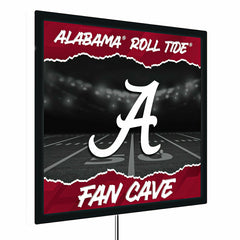 University of Alabama 23"H x 23"L LED Wall Decor, Edgelite, Square - Collegiate Home