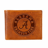 University of Alabama, Embossed 100% Genuine Tumbled Leather Passcase - Collegiate Home