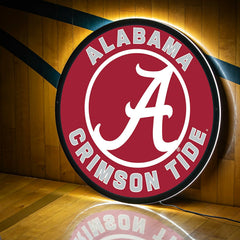 LED Wall Decor, Round, University of Alabama - Collegiate Home