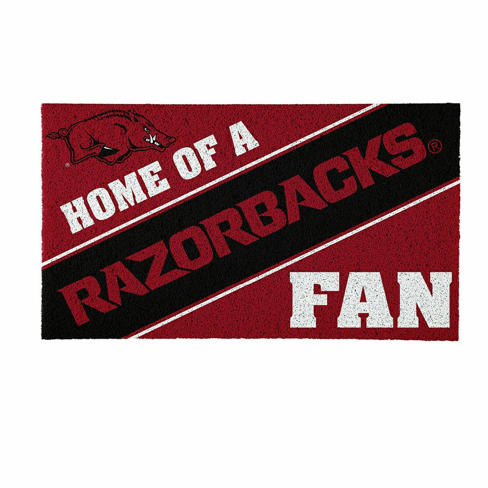 University of Arkansas, PVC Mat COLOR, Home of a Fan - Collegiate