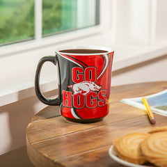 University of Arkansas, 14oz Ceramic Cup of Awesome with Matching Box - Collegiate Home
