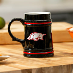 University of Arkansas Ceramic Stein Cup, 24oz - Collegiate Home